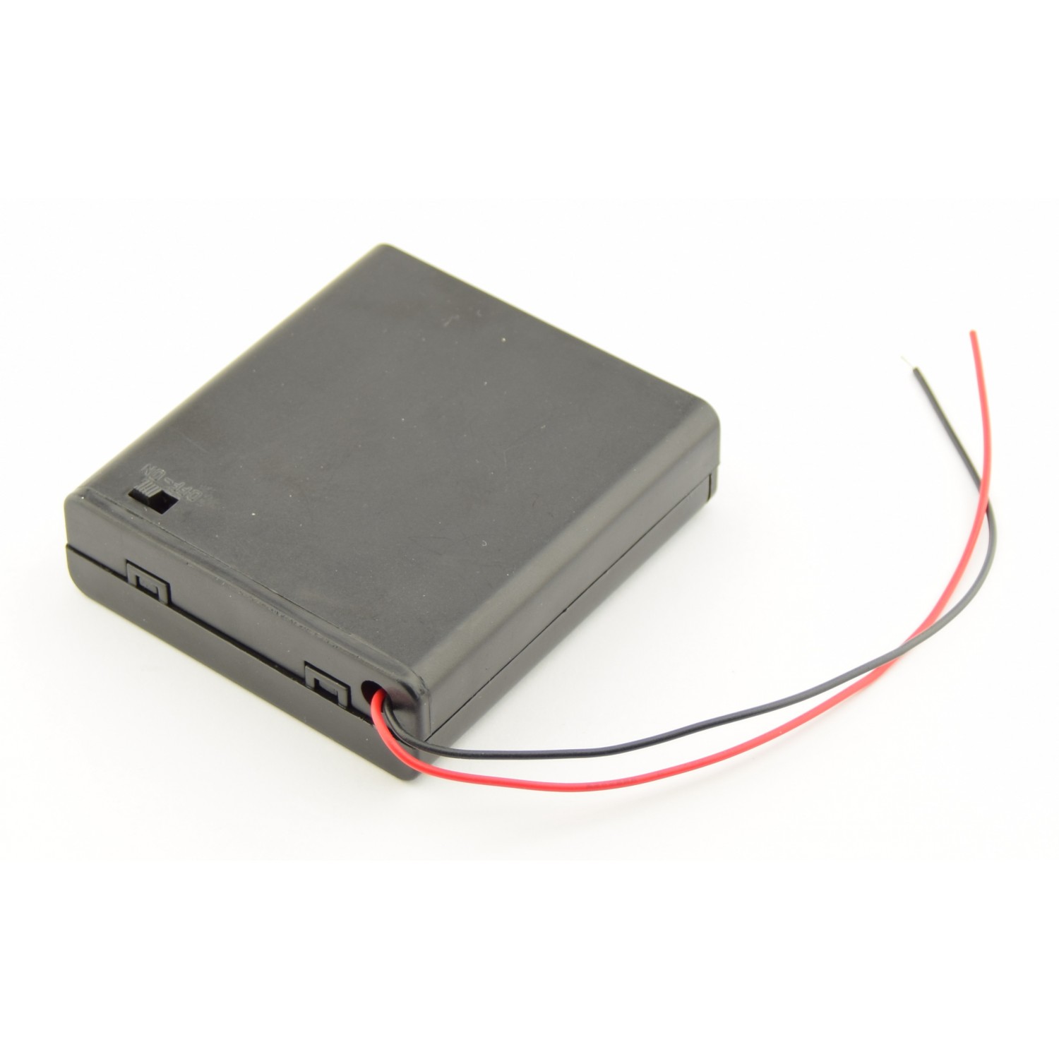 4x AA Battery Box with Loose Wires and Switch 4xAALEADSBOXSWITCH